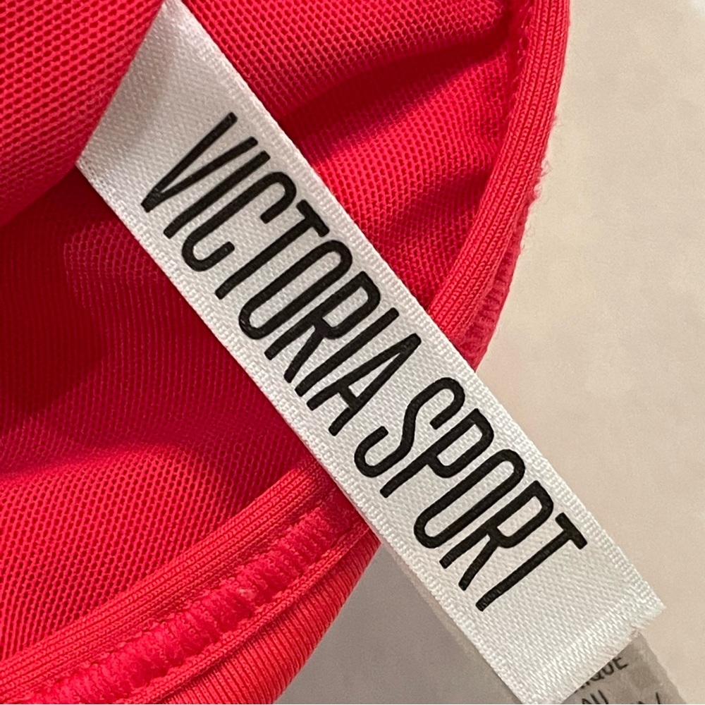 Victoria’s Secret VSX Pink Racerback Wireless Unlined Logo Sports Bra Size M - Picture 3 of 4